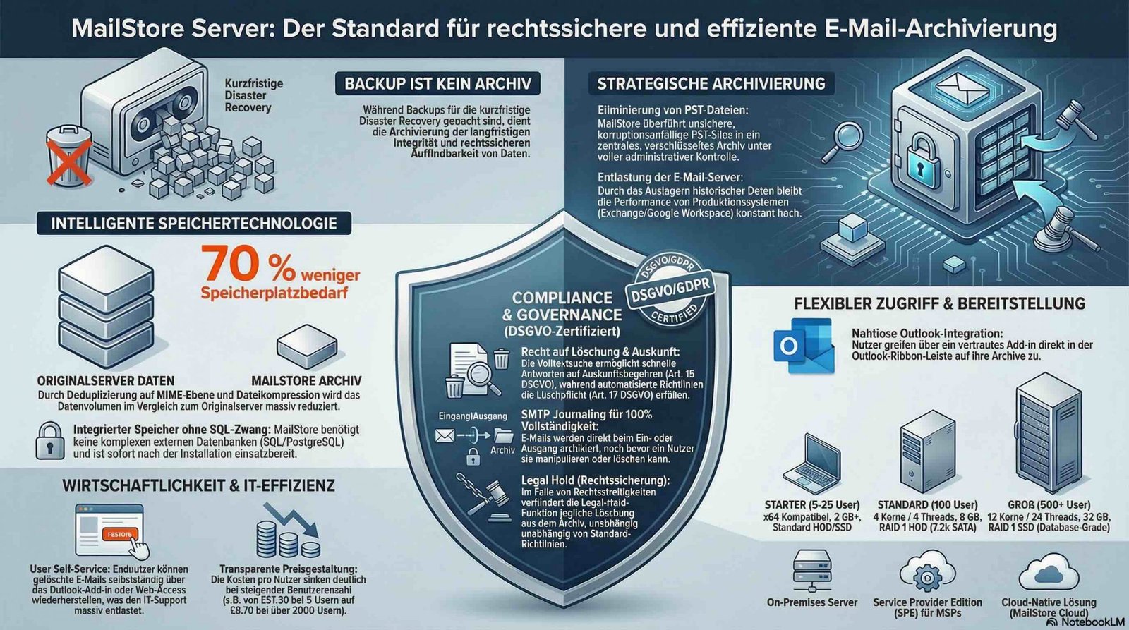 MailStore Server: Warum dein Unternehmen endlich ein echtes E-Mail-Archiv braucht (und kein einfaches Backup)